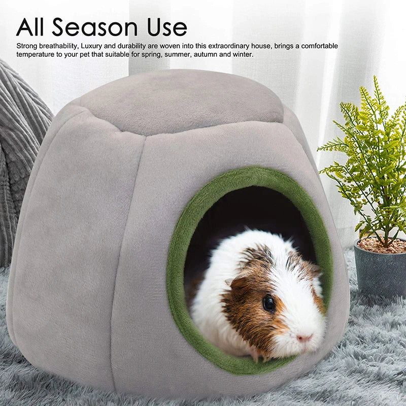 Nonecn Hamster House Small Animal Nest Warm Cotton Bed