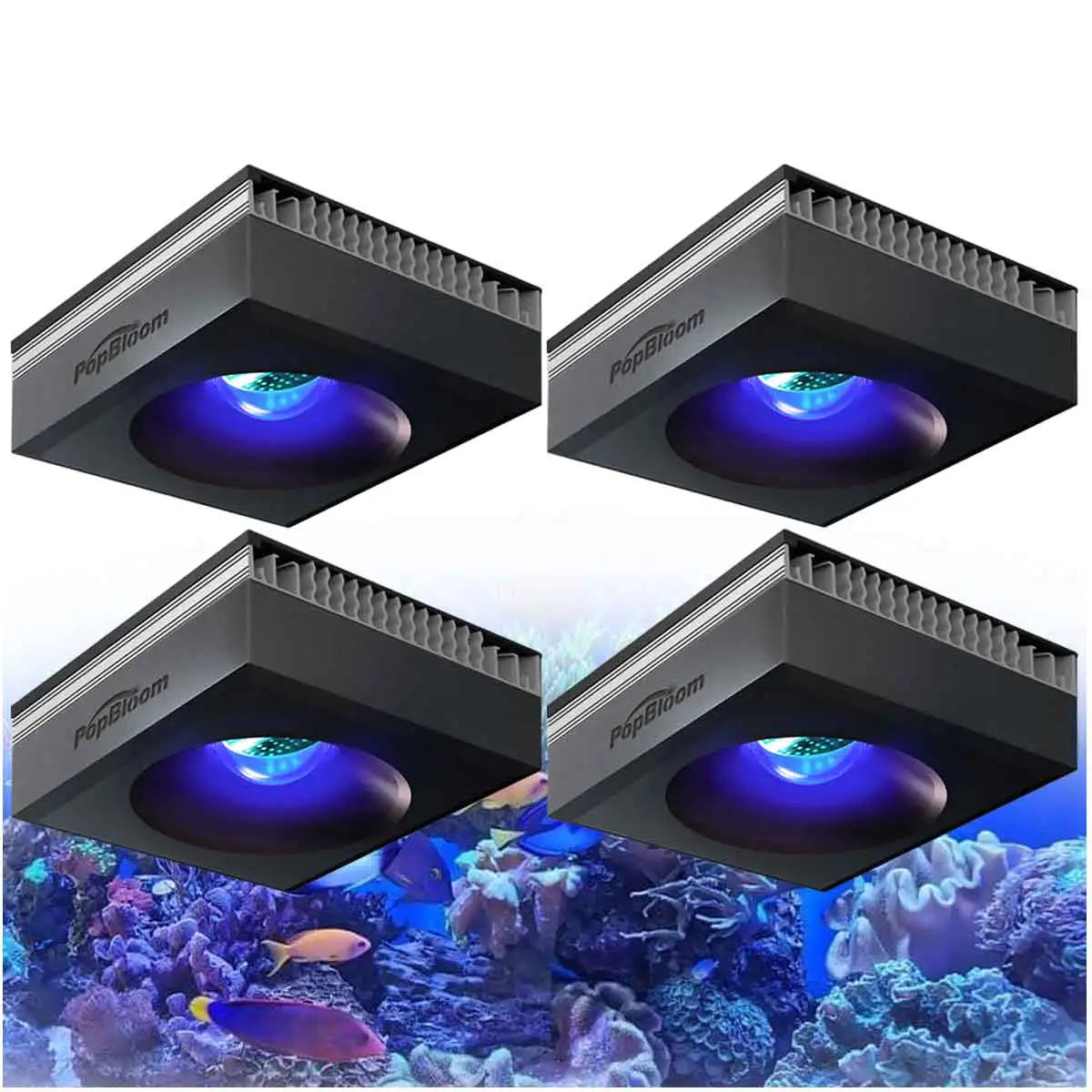 PopBloom RL90 WiFi Reef Aquarium Light 100W Full Spectrum LED