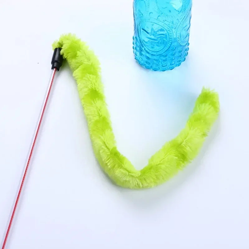Funny Plush Cat Stick Feather Interactive Toy For Cats