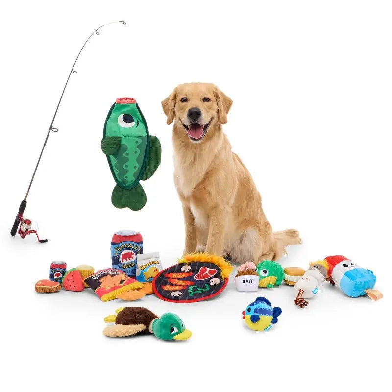 2.5In Tug Smore Dog Rope Toy Squeaker Marshmallow Fun