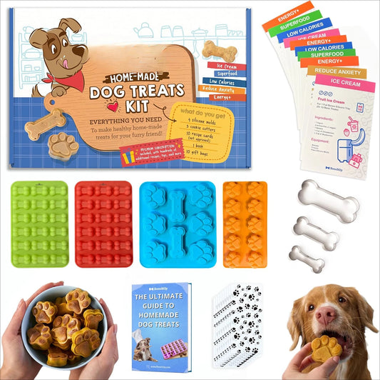 Dog Treats Silicone Molds Set With Healthy Recipes