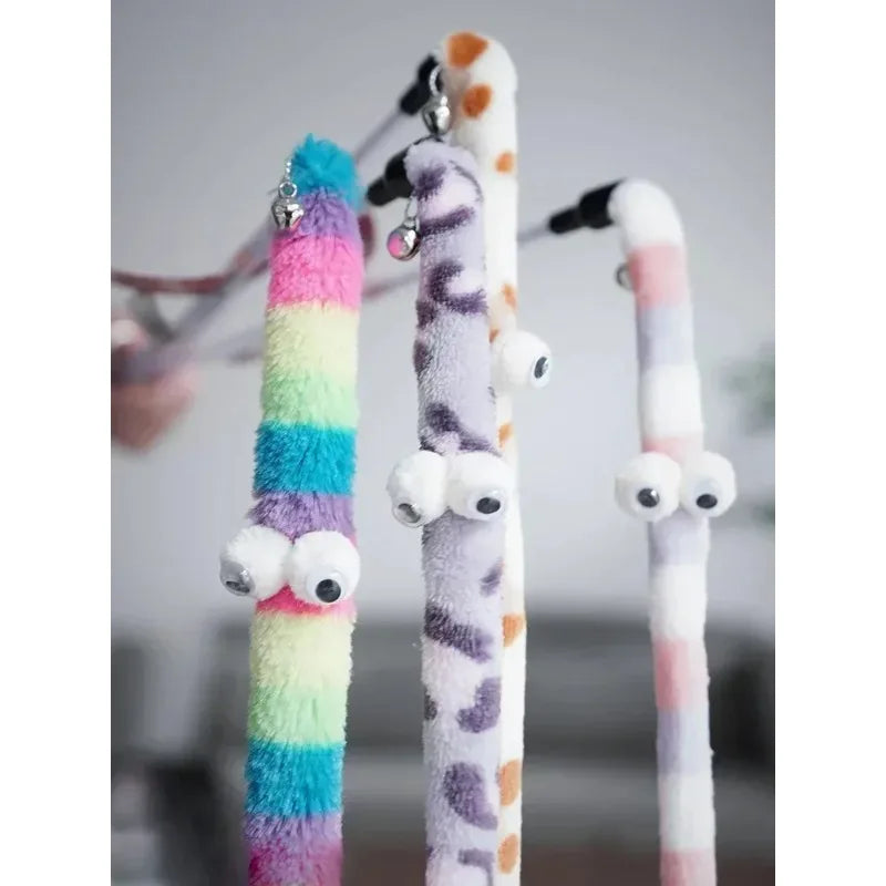 Interactive Cat Teaser Caterpillar Wand Toy for Pets