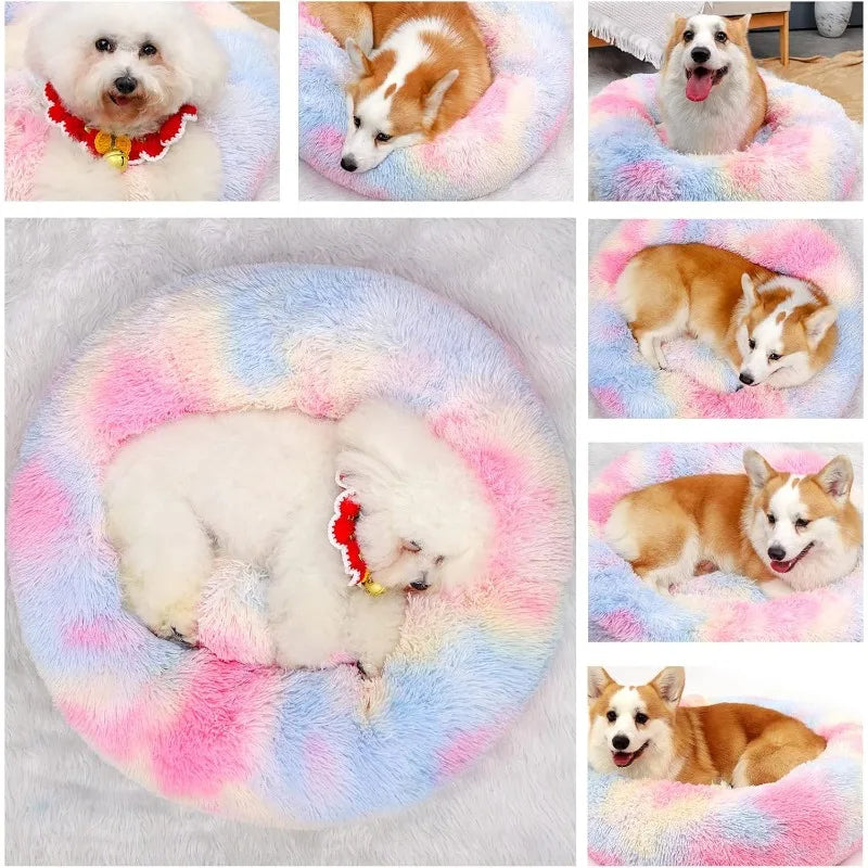 Calming Donut Dog Bed for Small to Large Breeds