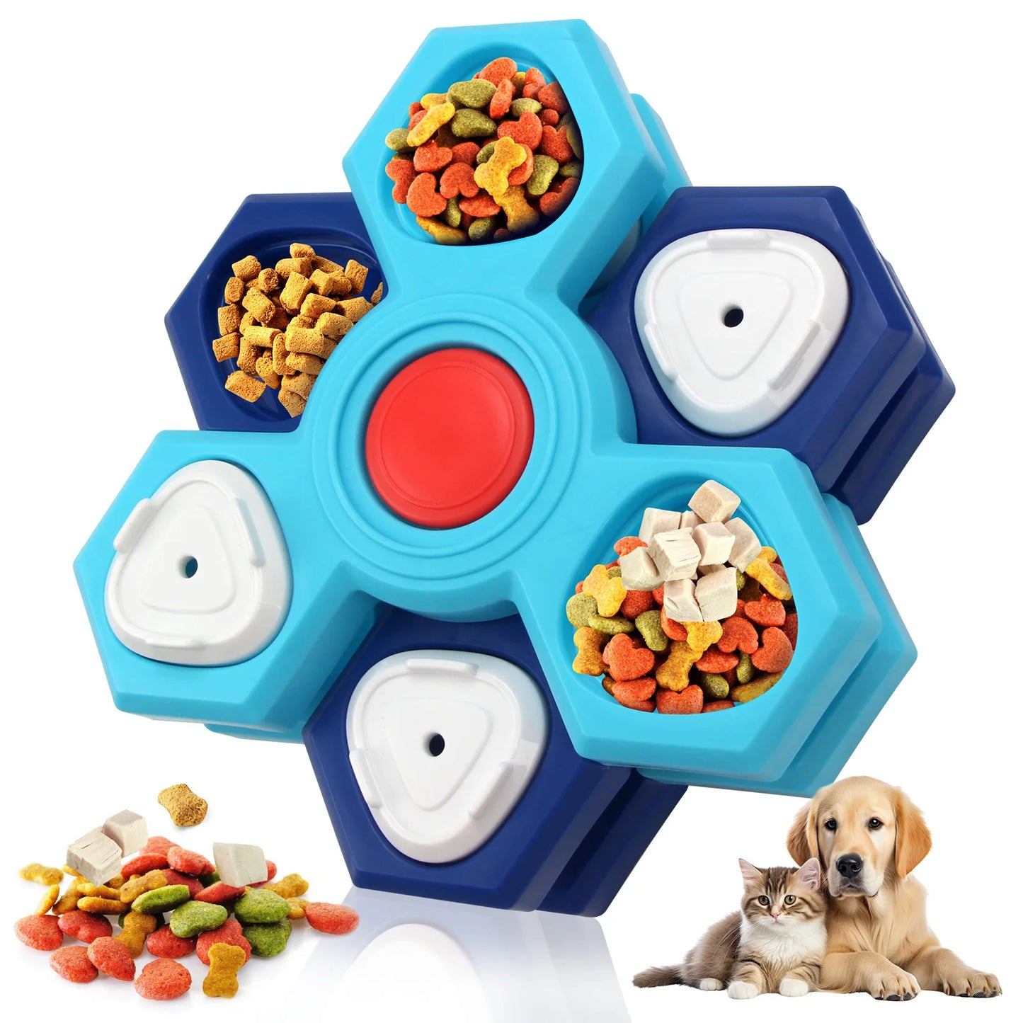 Four Layer Puzzle Pet Feeder Toy For Dogs And Cats