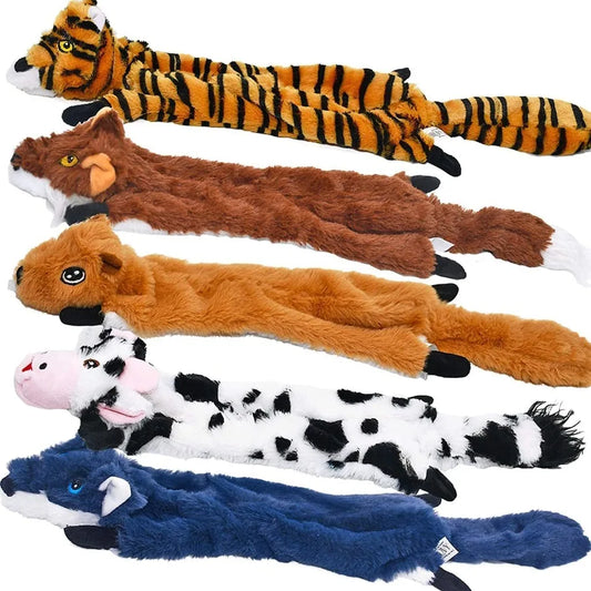 Plush Dog Squeaky Toys 5 Pack for Large and Medium Dogs