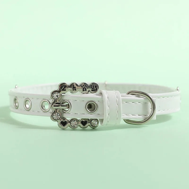 Luxury Pearl Rhinestone Pet Collar Necklace for Cats and Dogs
