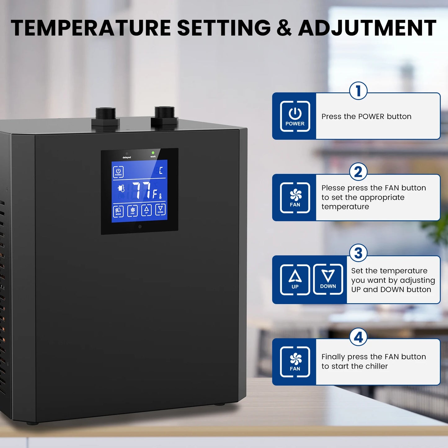 Aquarium Chiller 0.1 0.33 0.5 HP Water Cooling System