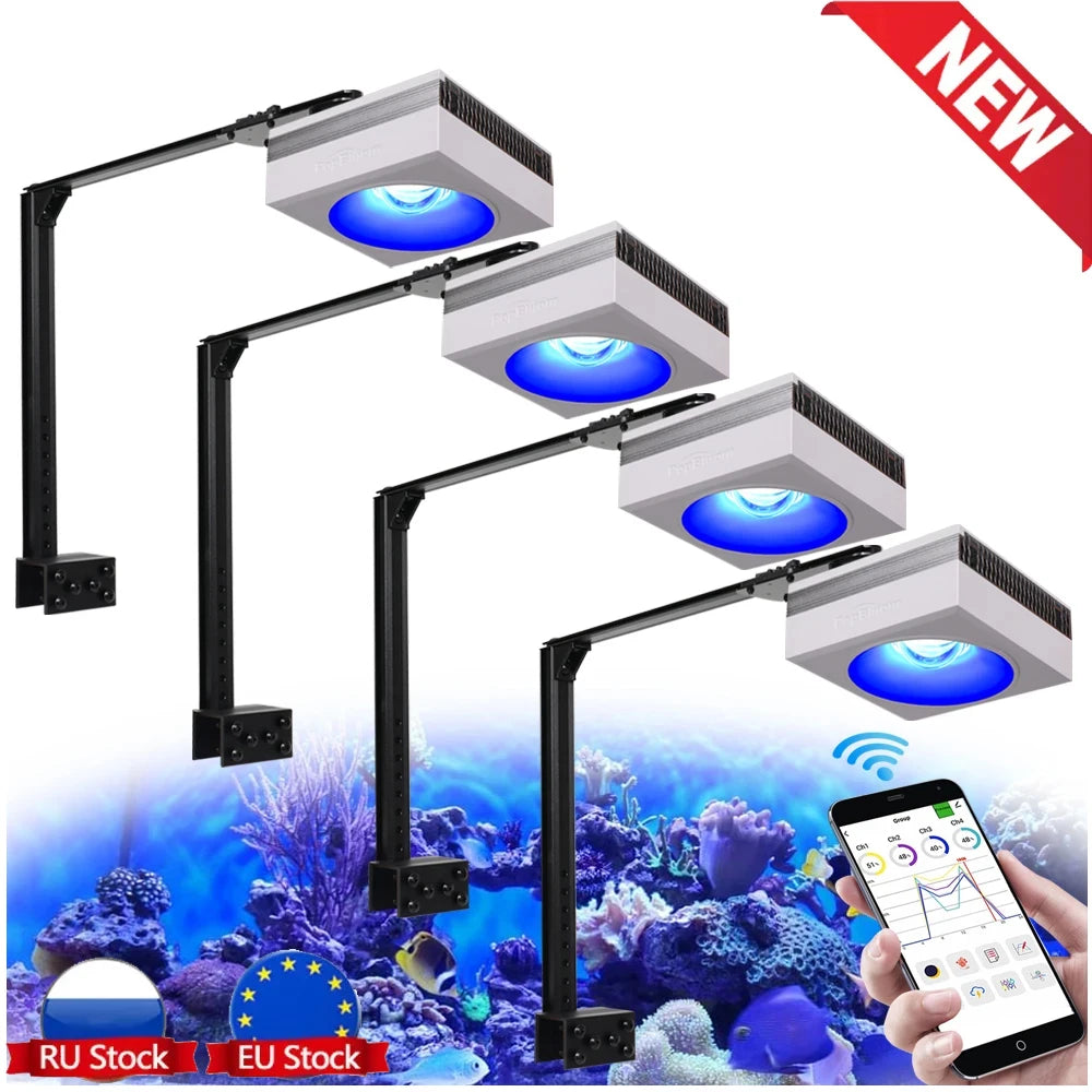 PopBloom RL90 WiFi 100W LED Light For Coral Reef Aquariums