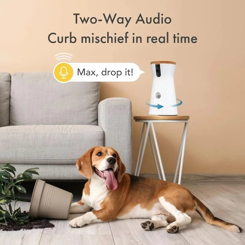 360 Dog Camera With Barking Alerts And Treat Dispenser