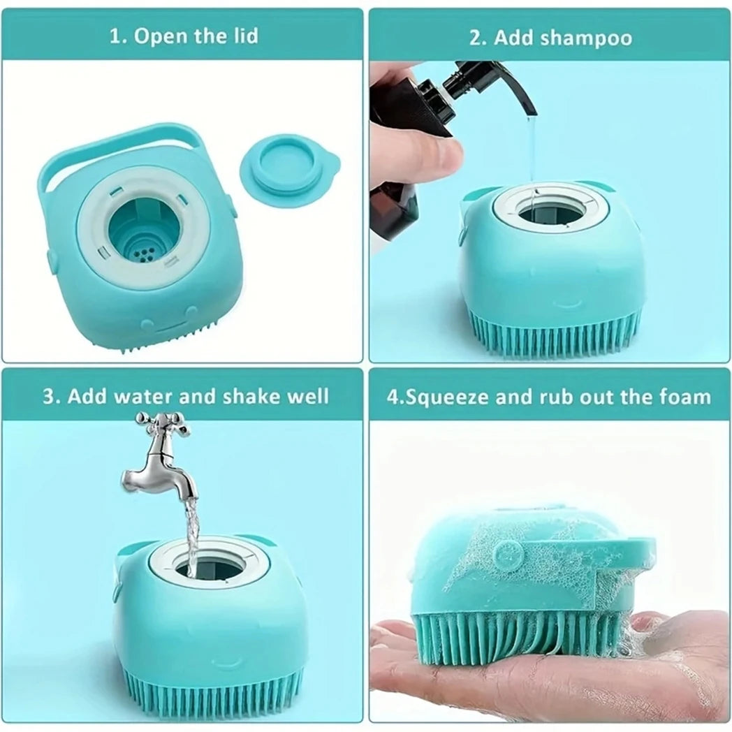 Hign-concerned 7 Piece Dog Grooming Set With Brush Comb Clippers
