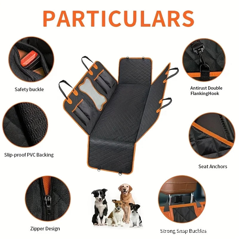 Pet Dog Car Seat Cover Waterproof Hammock 600D Heavy Duty