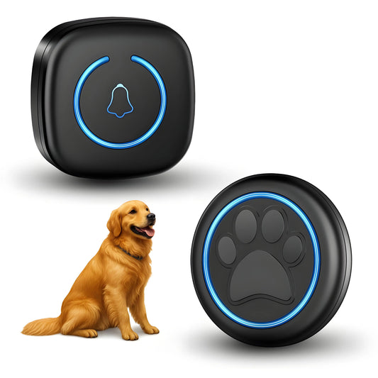 Wireless Dog Doorbell 1000ft Range IP65 Waterproof With 60 Melodies