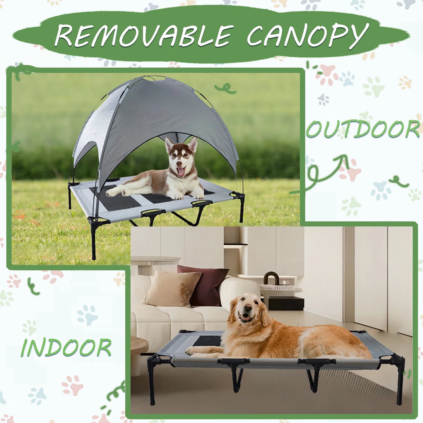 Shanghai Hign Canopy Dog Bed With Anti Scratch Fabric