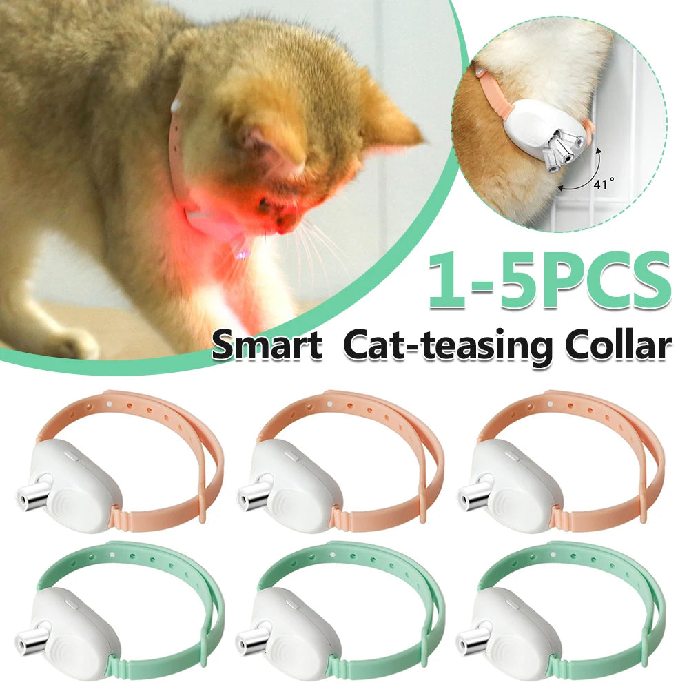 USB Rechargeable Interactive Kitten Collar for Indoor Cats