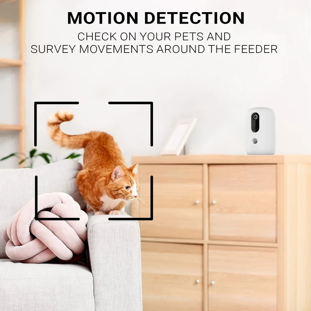 App Enabled Automatic Pet Treat Dispenser With HD Camera
