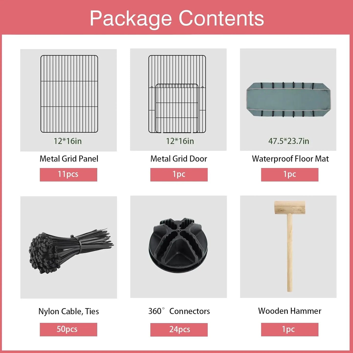 Pet Playpen With Waterproof Mat Portable Metal Fence For Pets