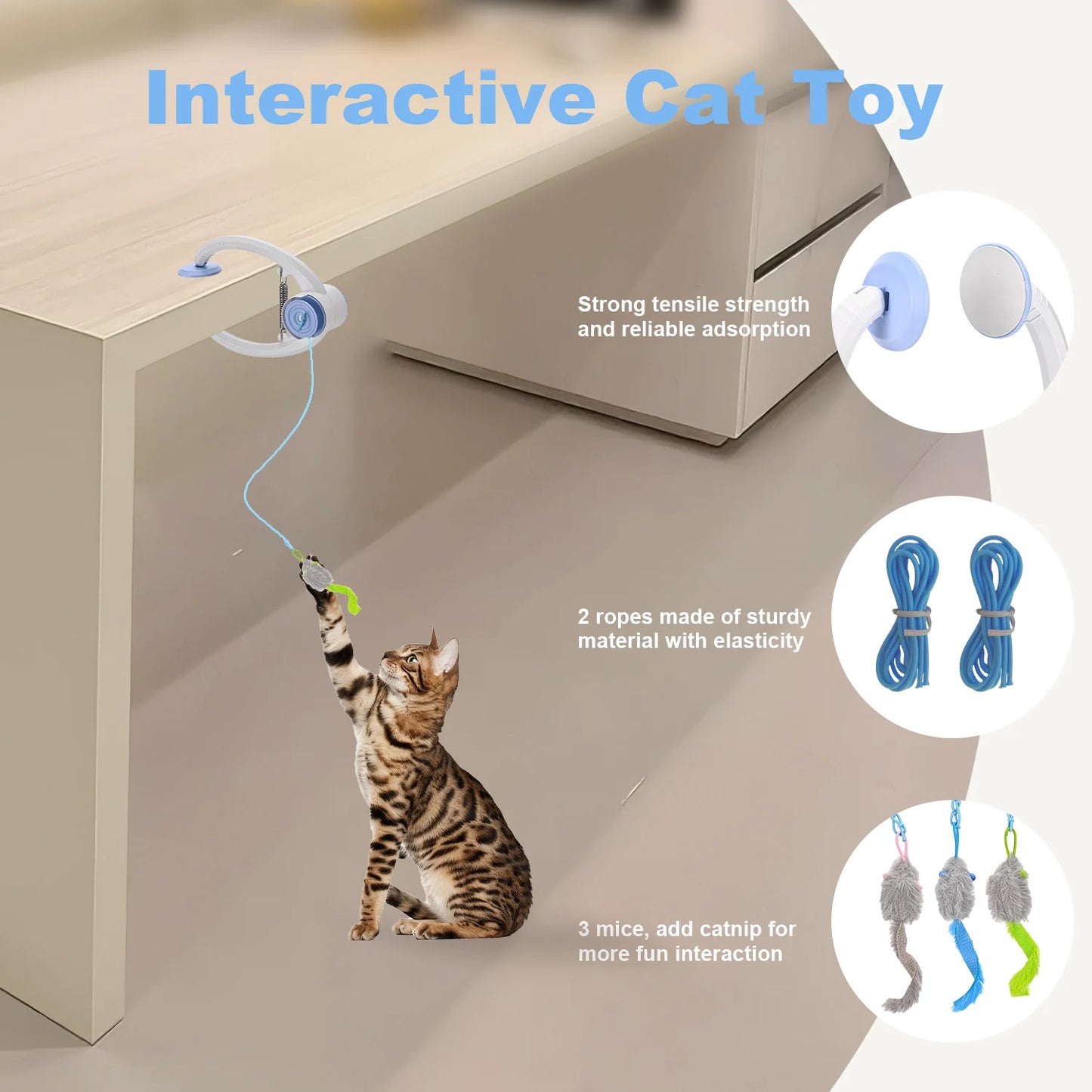 Cityflee Electric Door Hanging Cat Toy USB Rechargeable Self Play