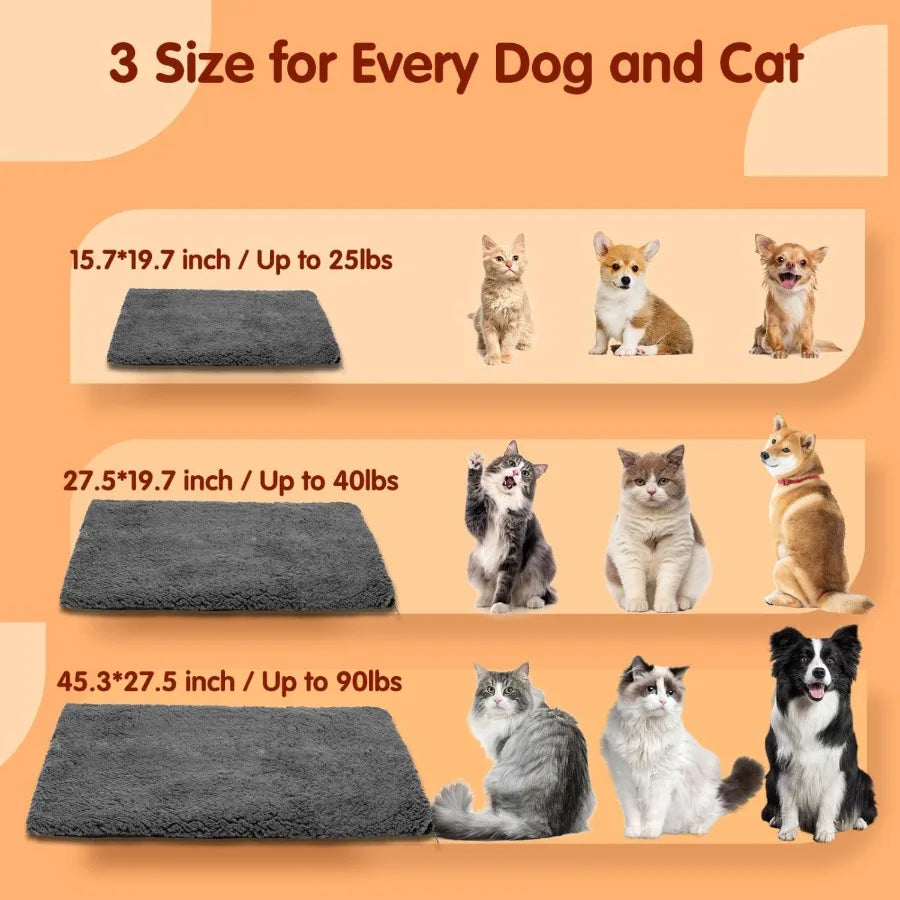 High-Concerned Self Warming Cat Bed Thermal Kennel Pad