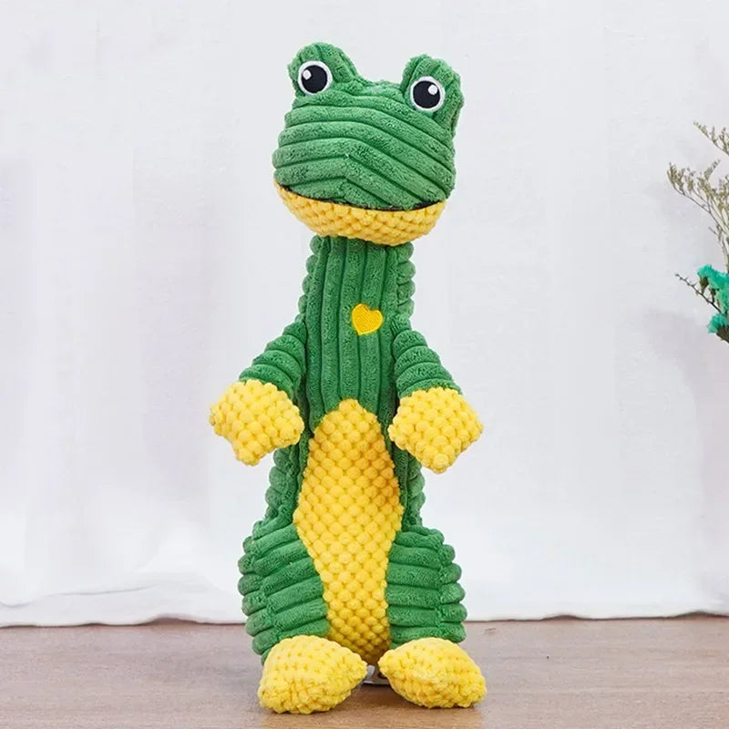 Hign-concerned Squeaky Plush Dog Toys Lion Dinosaur