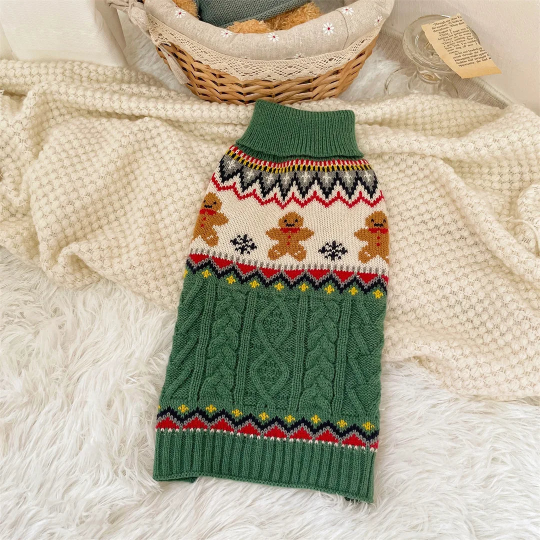Autumn Winter Knitted Sweater for Small Dogs and Cats