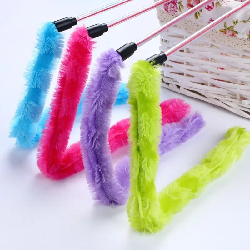 Funny Plush Cat Stick Feather Interactive Toy For Cats
