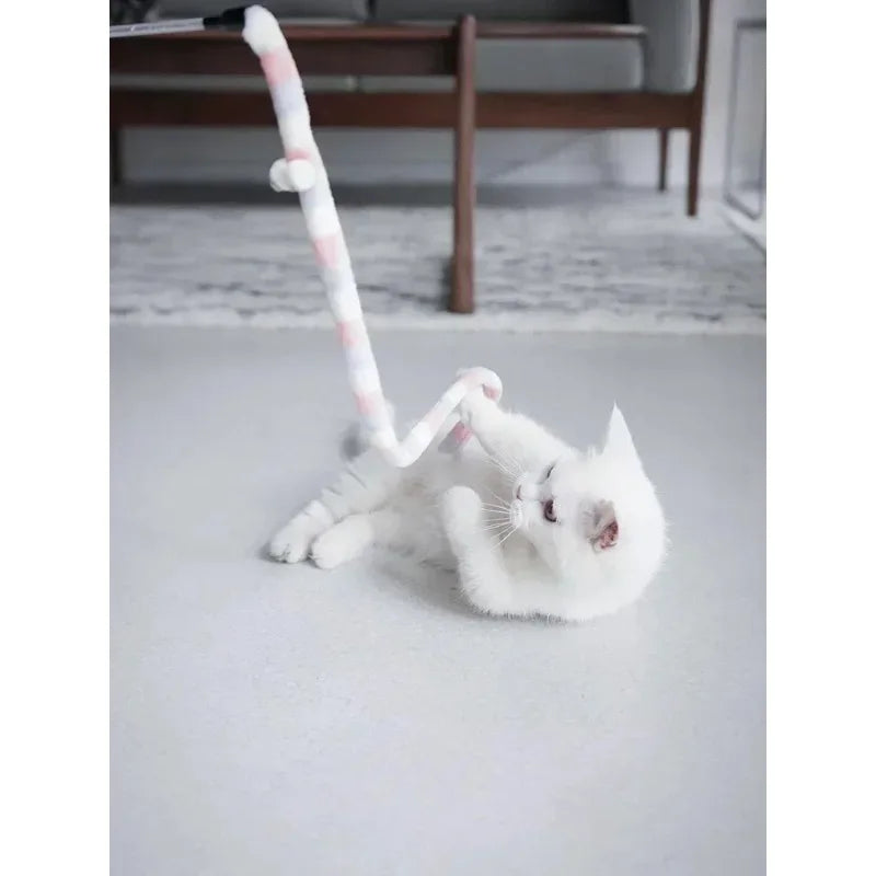 Interactive Cat Teaser Caterpillar Wand Toy for Pets