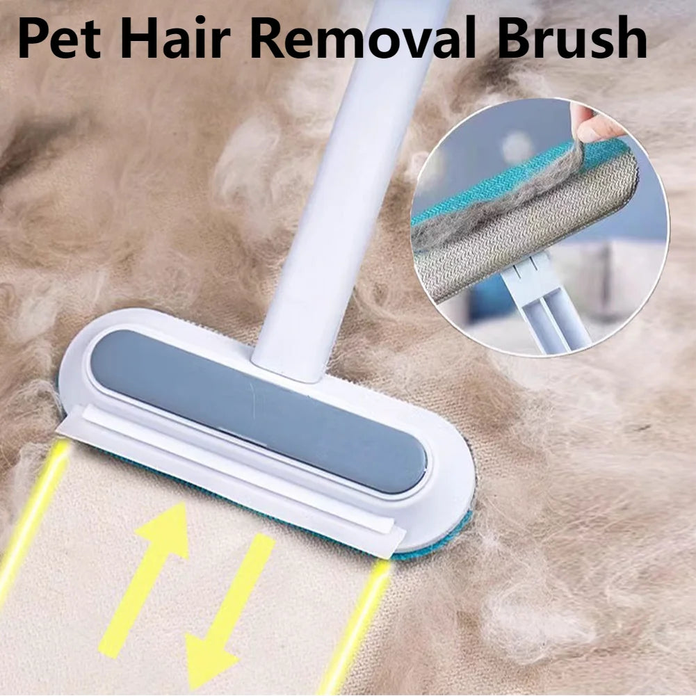 APWIKOGERH 3 In 1 Pet Hair Remover Brush Long Handle