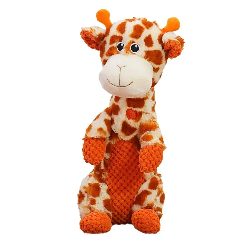 Hign-concerned Squeaky Plush Dog Toys Lion Dinosaur