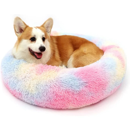 Calming Donut Dog Bed for Small to Large Breeds