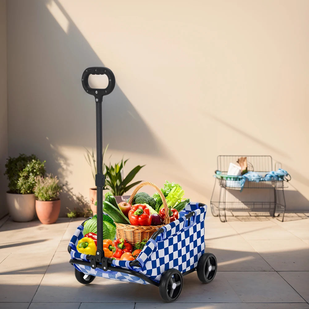 Foldable Small Pet Stroller Lightweight 4 Wheel Cart