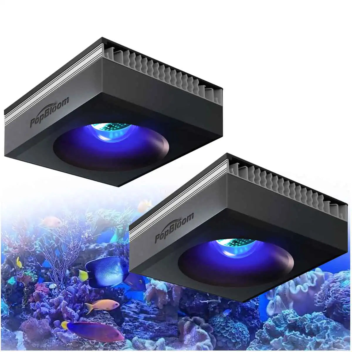 PopBloom RL90 WiFi Reef Aquarium Light 100W Full Spectrum LED