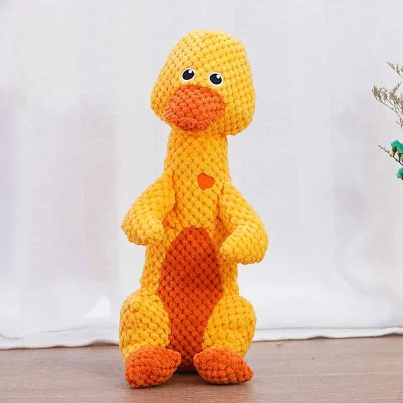 Hign-concerned Squeaky Plush Dog Toys Lion Dinosaur