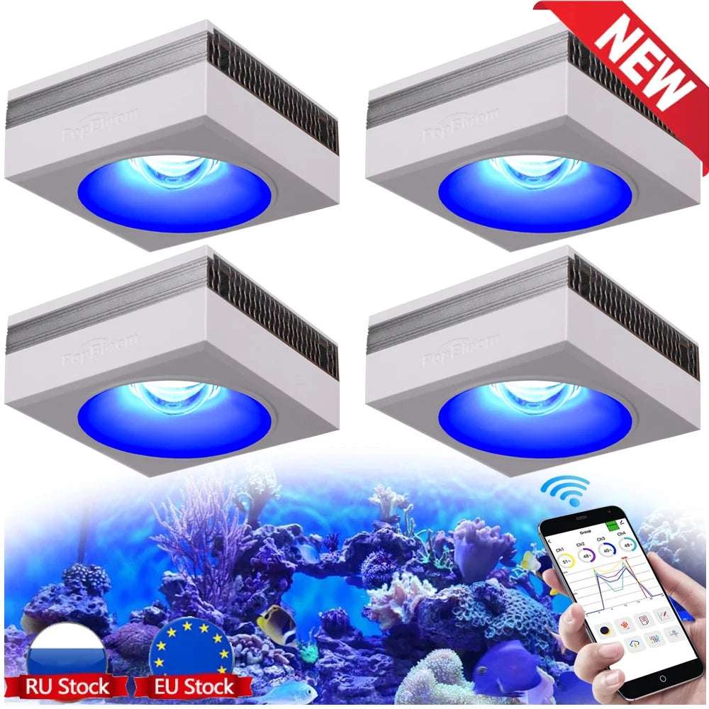 PopBloom RL90 WiFi 100W LED Light For Coral Reef Aquariums