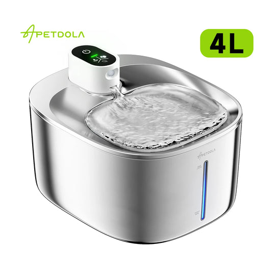 APETDOLA 4L Wireless Cat Water Fountain With Auto Sensor