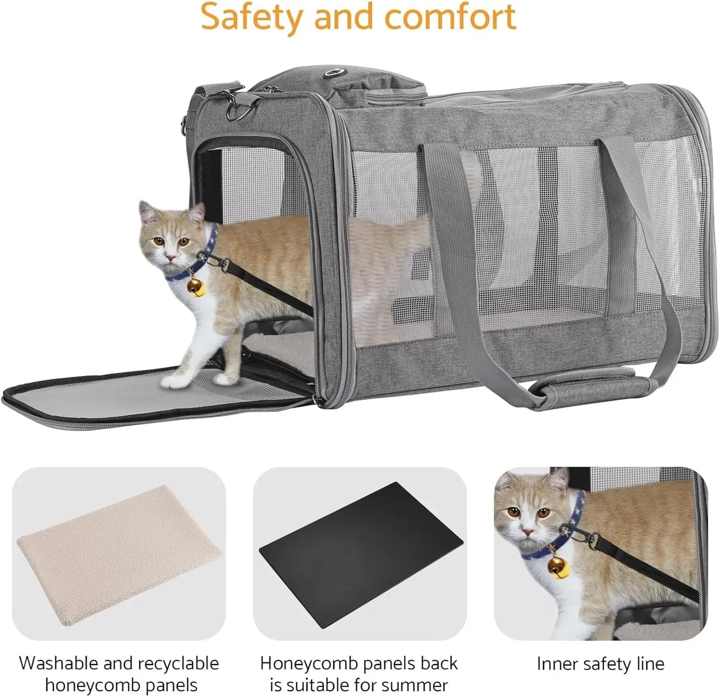 Breed Airline Approved Pet Carrier For Cats And Dogs