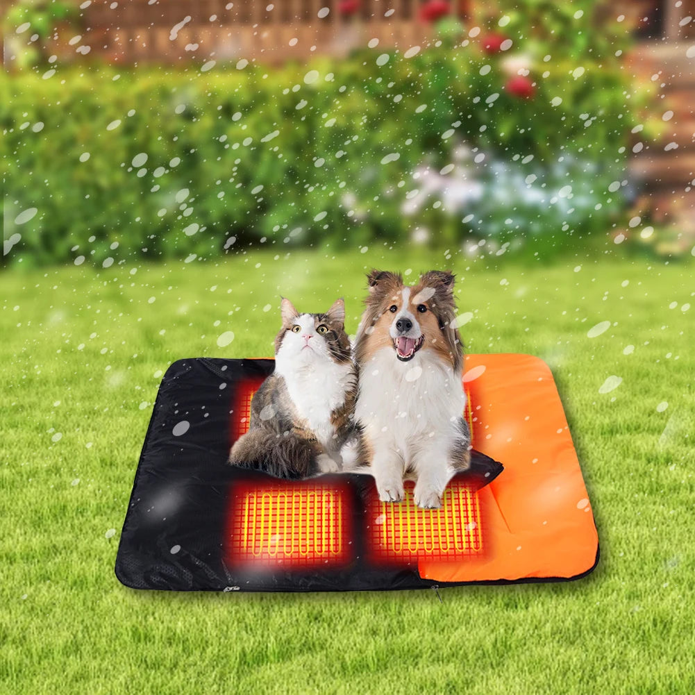 APWIKOGERCN USB Heated Pet Warmer Mat For Dogs Cats