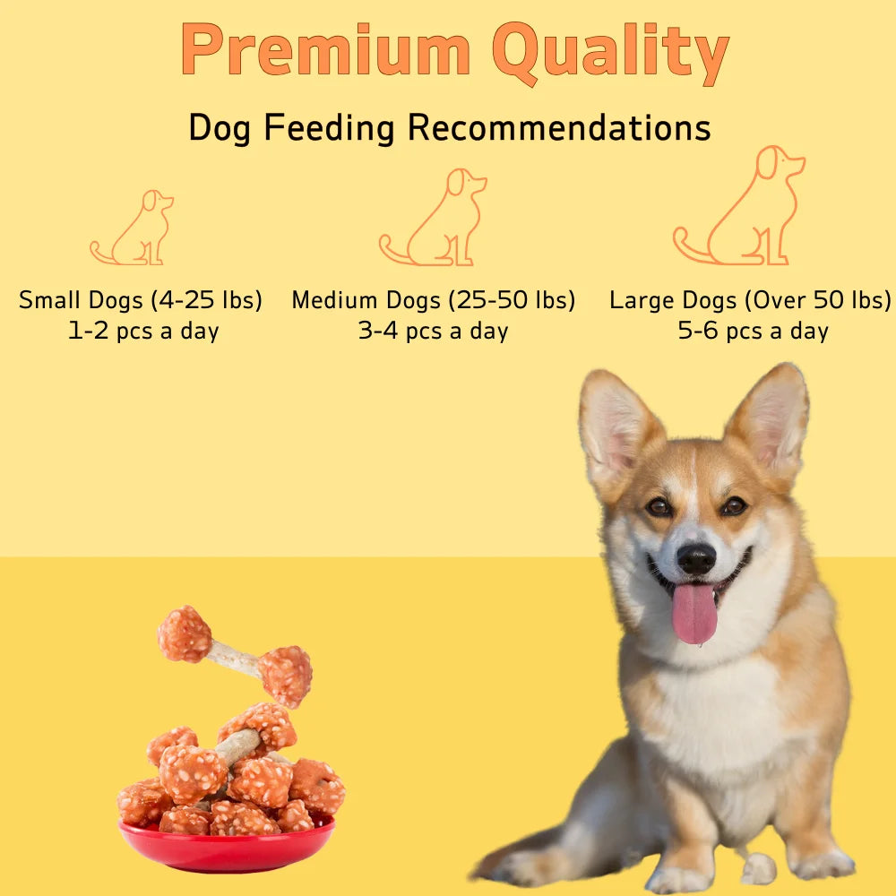 Natural Chicken Dumbbell Dog Treats With Rice 200g 400g