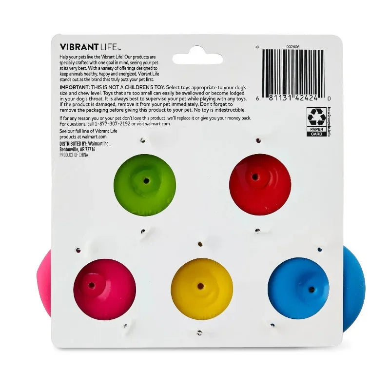 Five Pack Emoticon Latex Dog Toys Squeaky Ball Toy