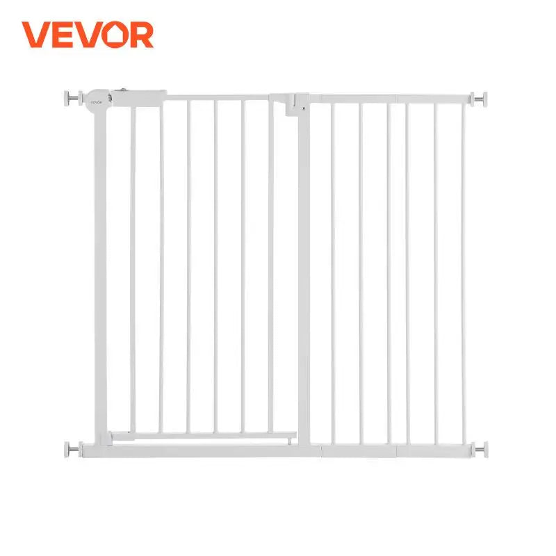 VEVOR Baby Gate 28/30/36 Inches High Dog Gate Easy Step Walk Thru Child Pet Security Pressure Mount Kit Wall Cups Doorways