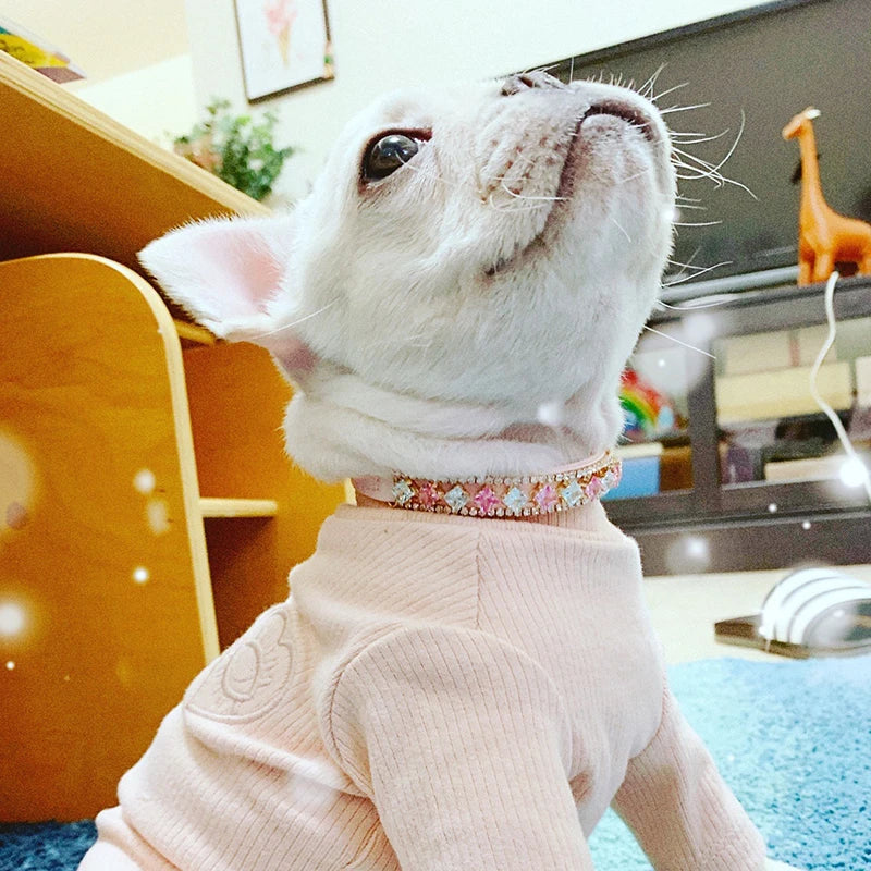 Luxury Pearl Rhinestone Pet Collar Necklace for Cats and Dogs