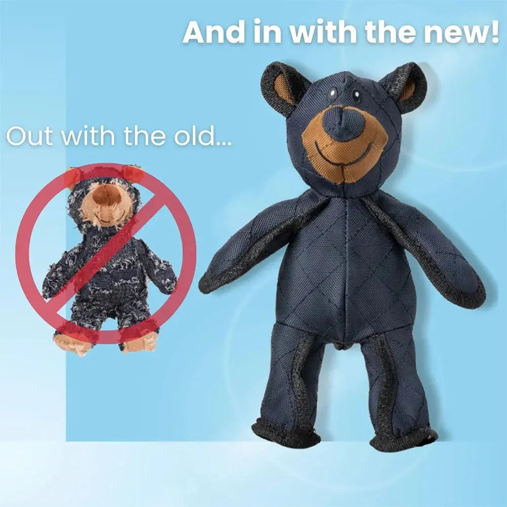 Mighty Bear Plush Interactive Dog Toy With Sound Teeth