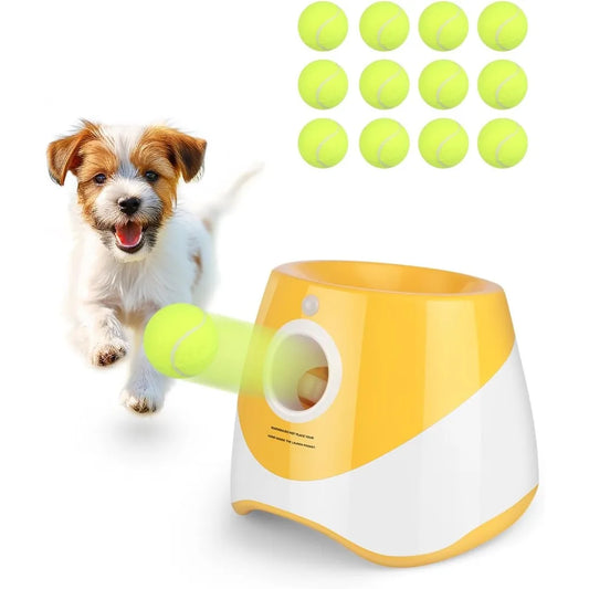 Dog Ball Launcher With 12 Tennis Balls For Endless Fun