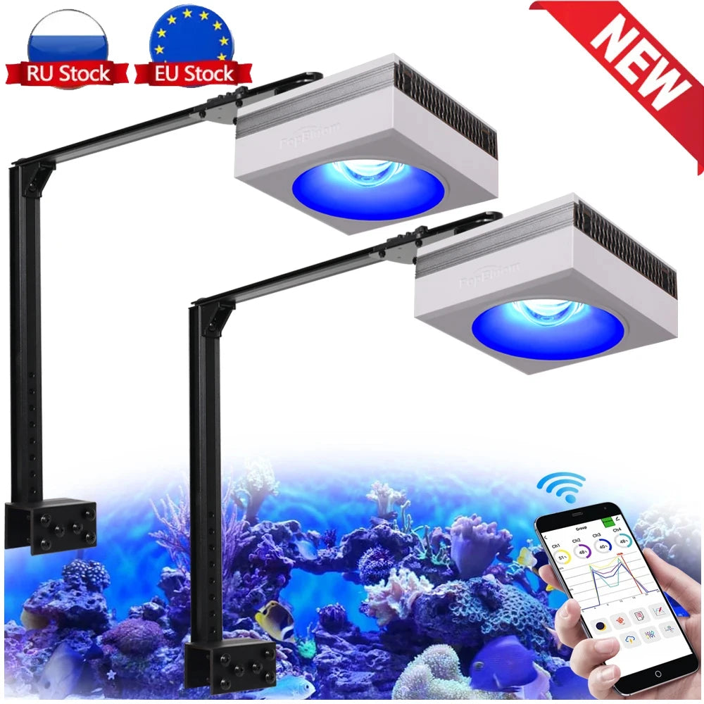 PopBloom RL90 WiFi 100W LED Light For Coral Reef Aquariums