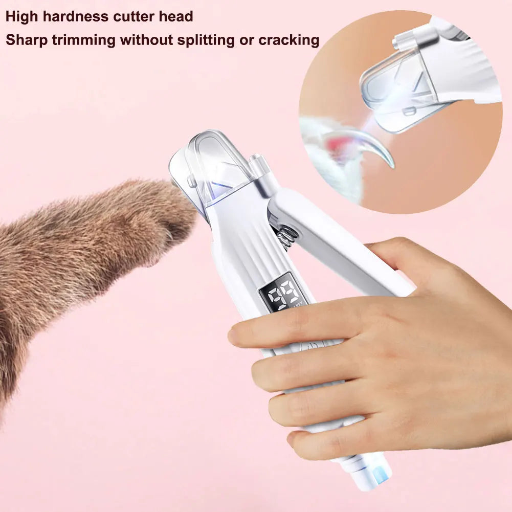 APWIKOGER 2 In 1 Electric Pet Nail Trimmer With LED