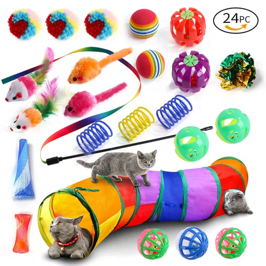 DualPet Kitten Toys Variety 20 Piece Cat Toy Set For Cats