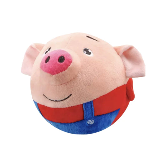 USB Rechargeable Electronic Pet Dog Toy Ball Pet Toy Dog Plush Bouncing Jump Ball Interactive Dog Toy for Pet Dogs for Gift