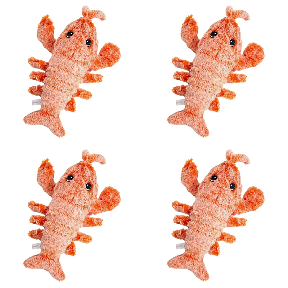 Floppy Lobster Interactive Dog Plush Squeak Toy For Dogs