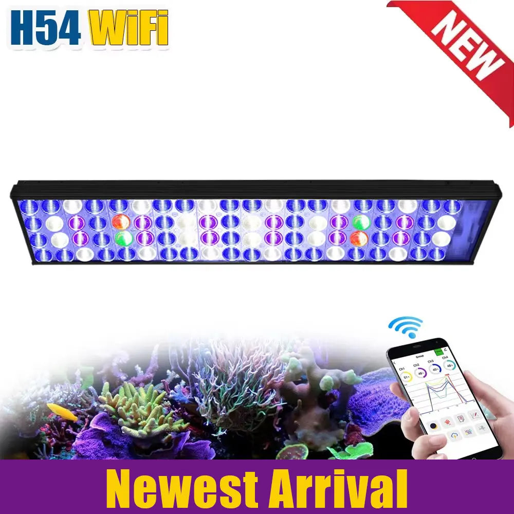 PopBloom WiFi Reef Aquarium LED Light For Coral Tanks