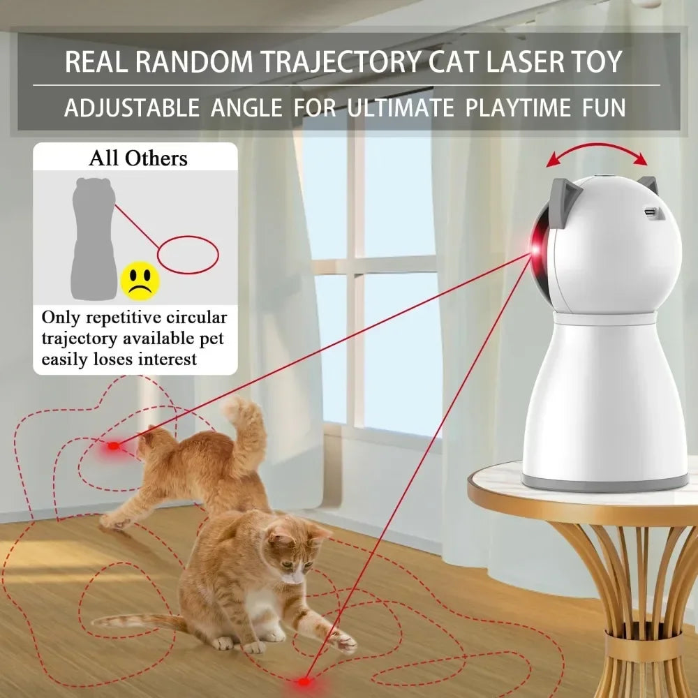 Automatic Random Trajectory Laser Cat Toy for Indoor Fun