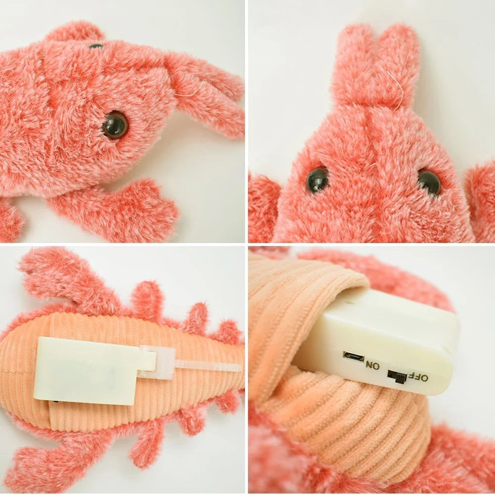 Floppy Lobster Interactive Dog Plush Squeak Toy For Dogs